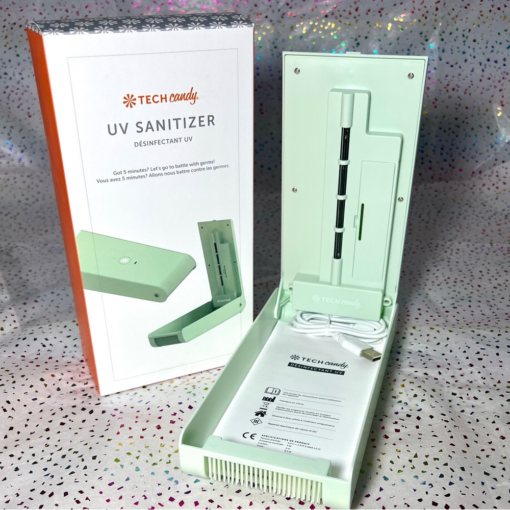 Tech Candy UV Light Phone Portable Sanitizer Box, Mint Green